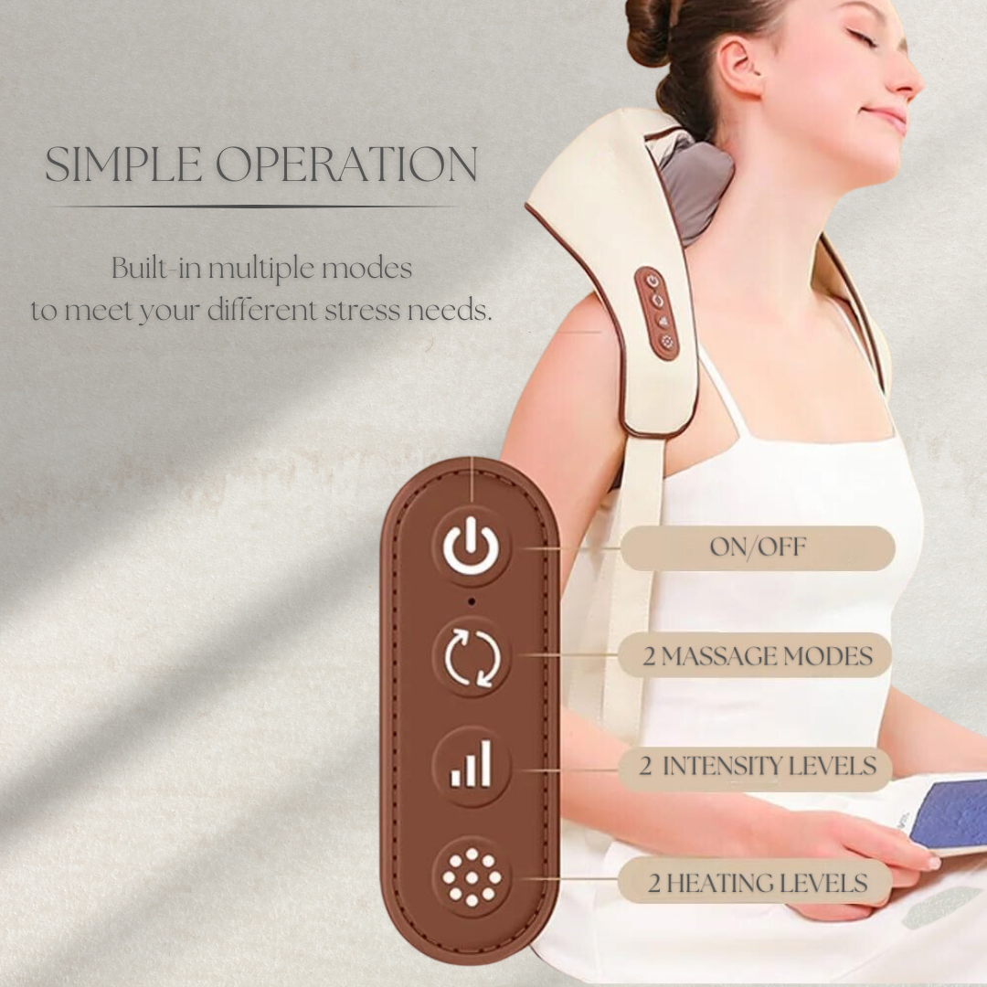 SootheWave™ - Neck/Shoulder and Body Electric Massager with Heat